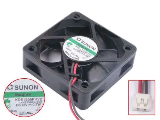 

SUNON KDE1205PHV2 13.MS.B3022.A.X.GN DC 12V 0.7W 50x50x15mm Server Cooling Fan