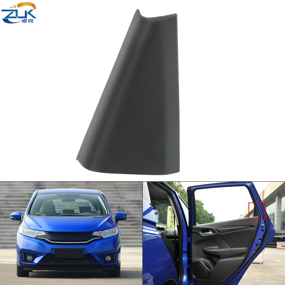 ZUK Wewnętrzna listwa ozdobna tylnych drzwi do HONDA FIT JAZZ 2015 2016 2017 2018 2019 2020 GK5 Kolor czarny