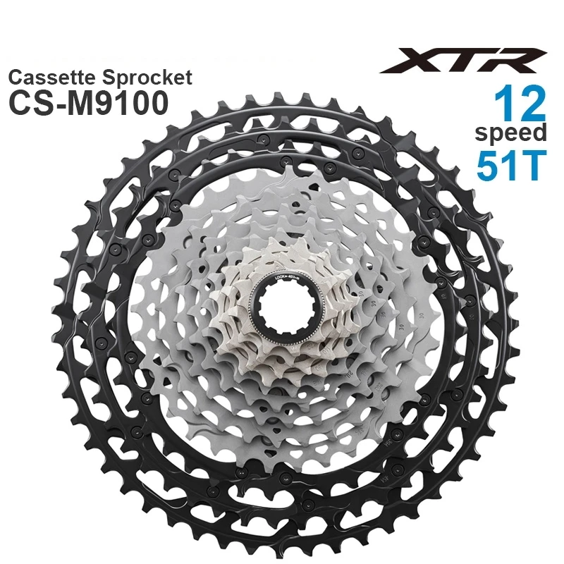 SHIMANO XTR M9100 Groupset Mountain Bike Grupo 1x12v 12 Speed RD SL CS CN M9100 Rear Derailleur SGS XTR Shifter Cassette 10-51T