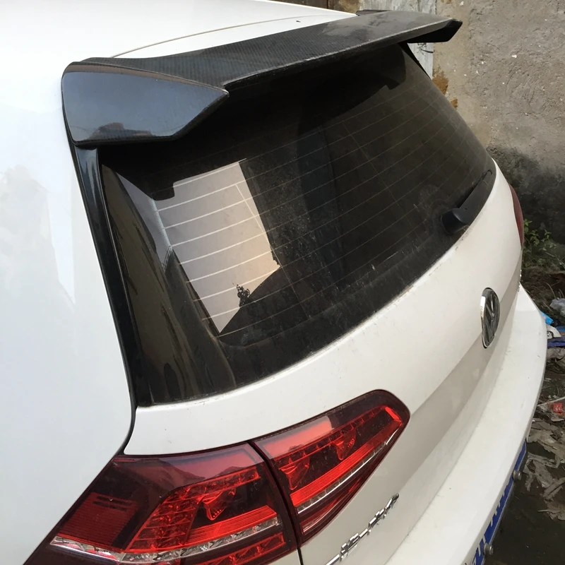 

High quality Carbon Fiber Rear Roof Spoiler Wing Window Tail Wings For VW for Volkswagen GOLF 7 for MK7 GTI R 2014-2017