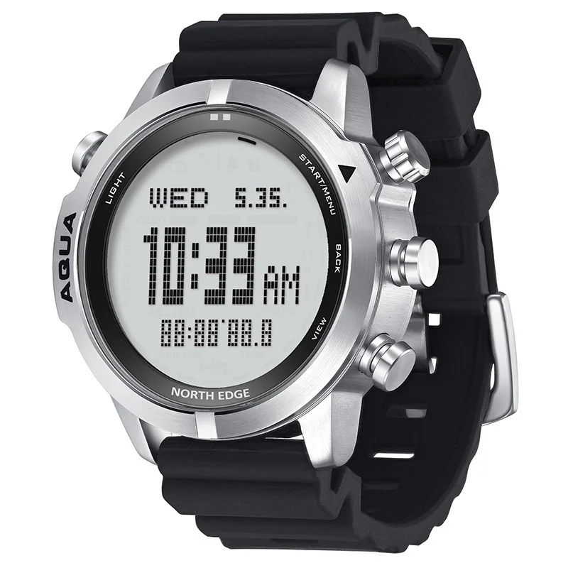 NORTH EDGE Smartwatch voor heren Professioneel duikcomputerhorloge Duiken NDL (geen decotijd) 50M Hoogtemeter Barometer Kompas Nieuw