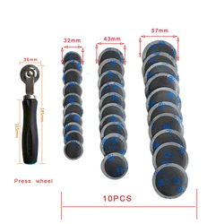 General Car Motorcycle Tyre Tire Repair Rubber Glues Patch Tool Packet 32MM 43MM 57MM Car Tire Repair Glue Kit For Radial Tire