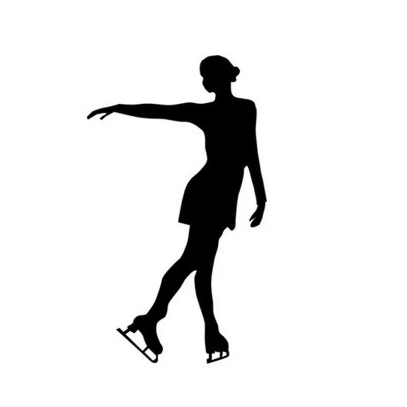 

Fuzhen Boutique Decals Exterior Accessories Car Sticker Modern Figure Skating Winter Sports Decal Ice Dance Posture KK15cm
