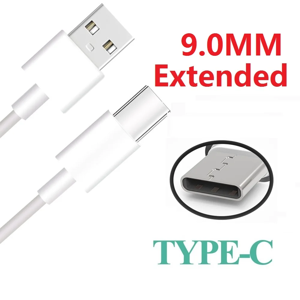 1M Extra Long 9mm Connector Type-C Cable For Blackview Bv9700 Bv9600 Pro Bv6800 Bv9500 Oukitel K12 Z2 Pro Power Charging Cable