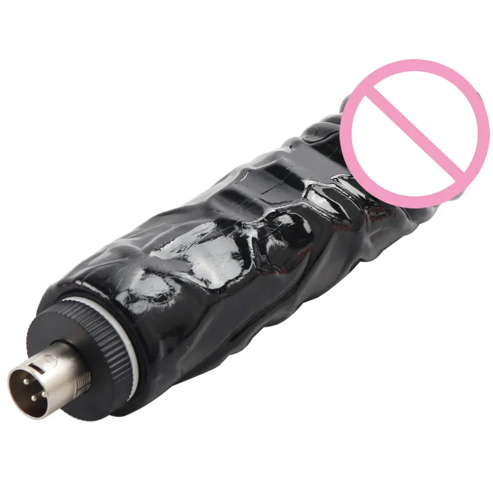 Fredorch Super Big Black Dildo for Sex Machine A2 F2, Accessories for machine gun 3XLR Connector sex toys for women Masturbate