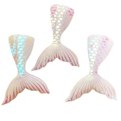 AB Resina Glitter 3D Sirena Coda di Pesce Flatback Strass Appliques 6 pz Scrapbook FAI DA TE Decorazione di Cristallo Figurine Mestiere OF588