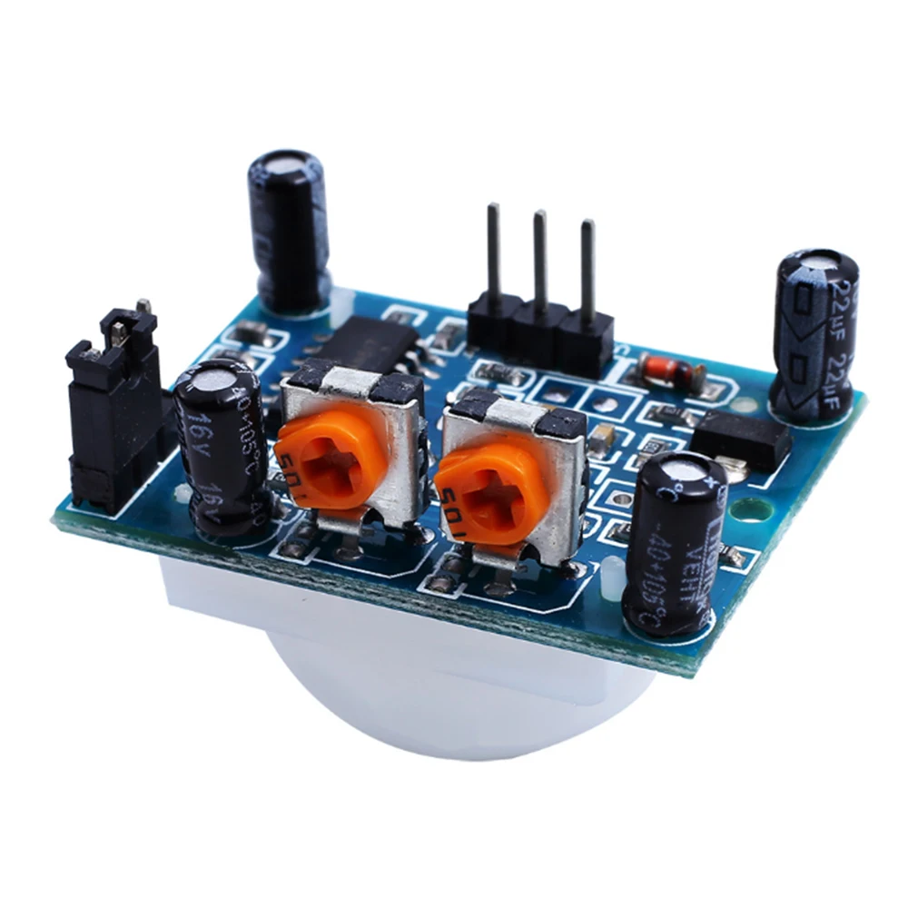 10Pcs HC-SR501 Ir Pyro-elektrische Infrarood Pir Sensor Bewegingsmelder Module1