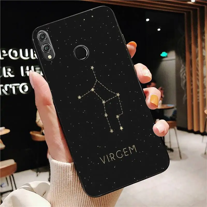 Yinuoda constellation Zodiac Signs Phone Case For Huawei Mate 30 Pro P20 P30 P40 pro lite Y7 Y6 for Honor 8X 8A 10 20lite 10i