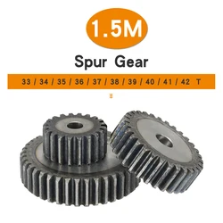 Pinion Gears 1.5M-33T/34T/35T/36T/37T/38T/39T/40T/41T/42T SC45# Carbon Steel Cylindrical Gear High Frequency Quenching Of Teeth