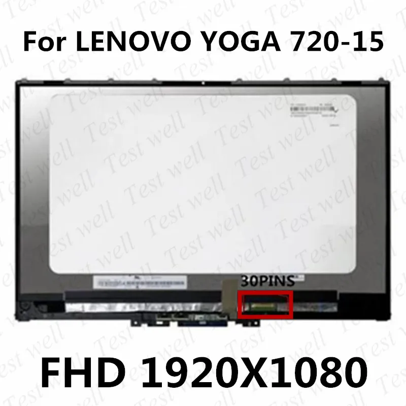 

15.6'' laptop LCD screen with touch screen+frame assembly for LENOVO YOGA 720-15IKB yoga 720-15 series 3840*2160 or 1920*1080