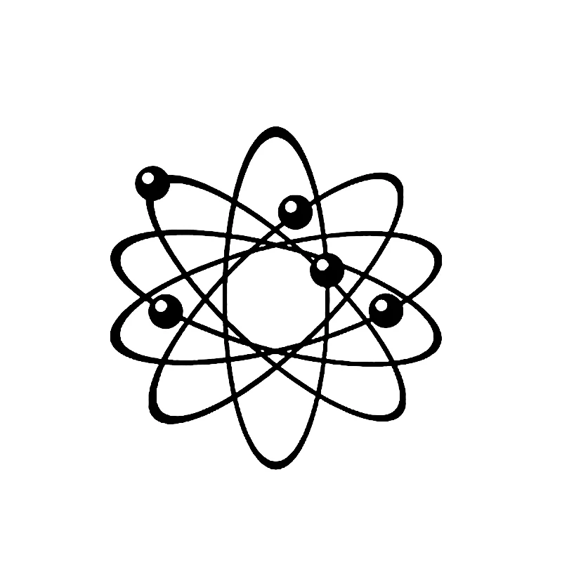 17.2*16.7cm Science Atom Element Vinyl Decal Sticker 2019 New Style Hot Modern Decal Unique Car Accessories Car Decor