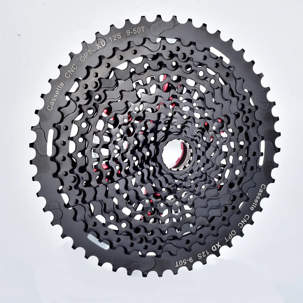 12 Speed MTB 12s 9-50T XD Black Cassette CNC Mountain Bike Bicycle Freewheel 12V k7 Sprocket 556% Gear Range Bicycle Parts