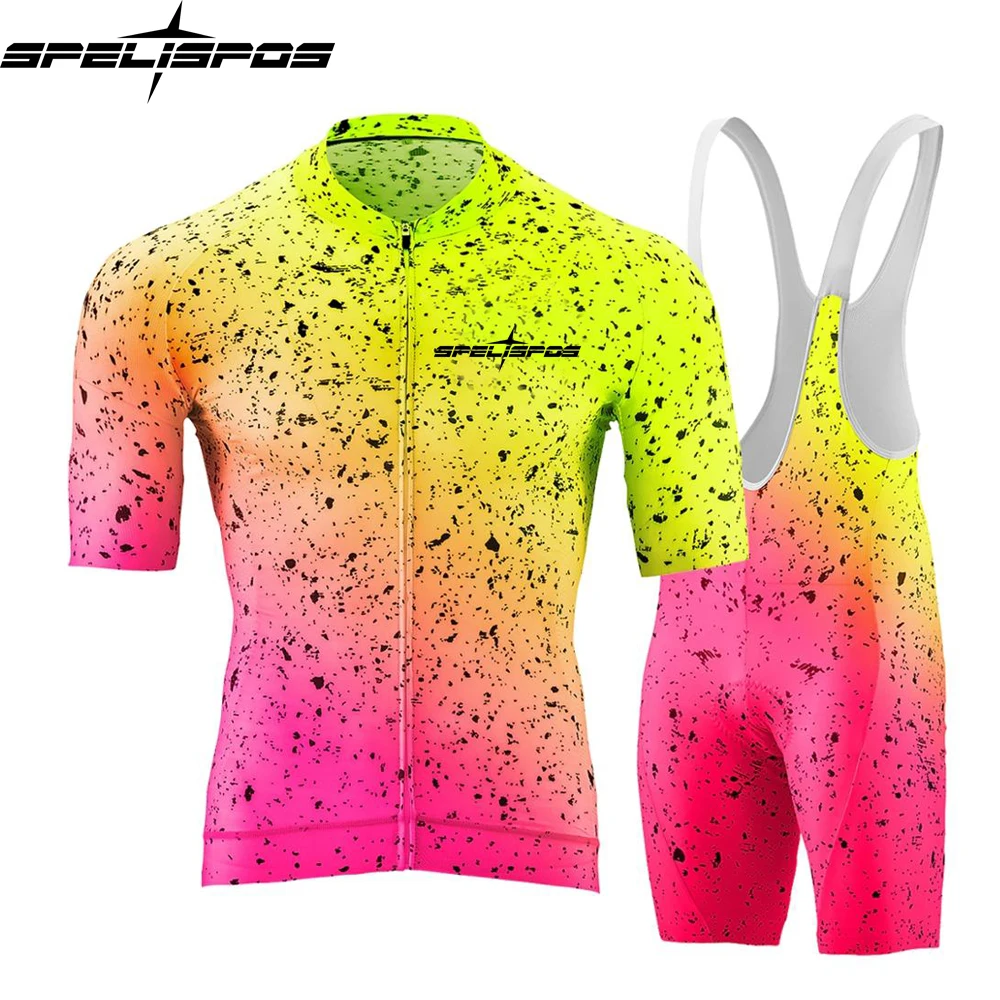 

Aero Cycling Jersey Suit Men Summer Bike Clothing Set Quick Dry Cycle Jersey Pro Team Kit Bib shorts Wear Maillot Road Ciclismo