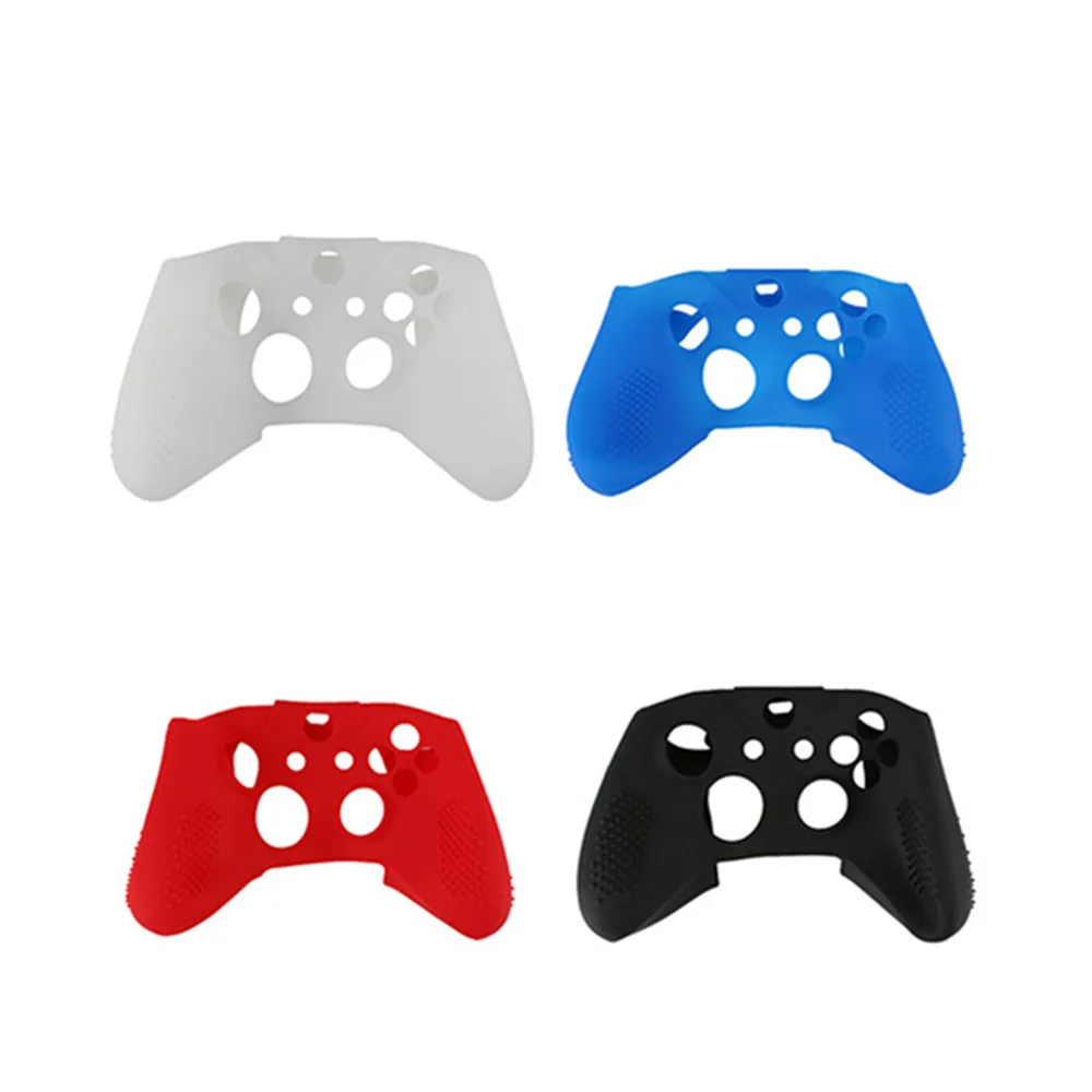 500set Silicone Protective Skin Cover Wrap Case For Xbox-One S Slim Controller With 2Pcs Thumb Sticks