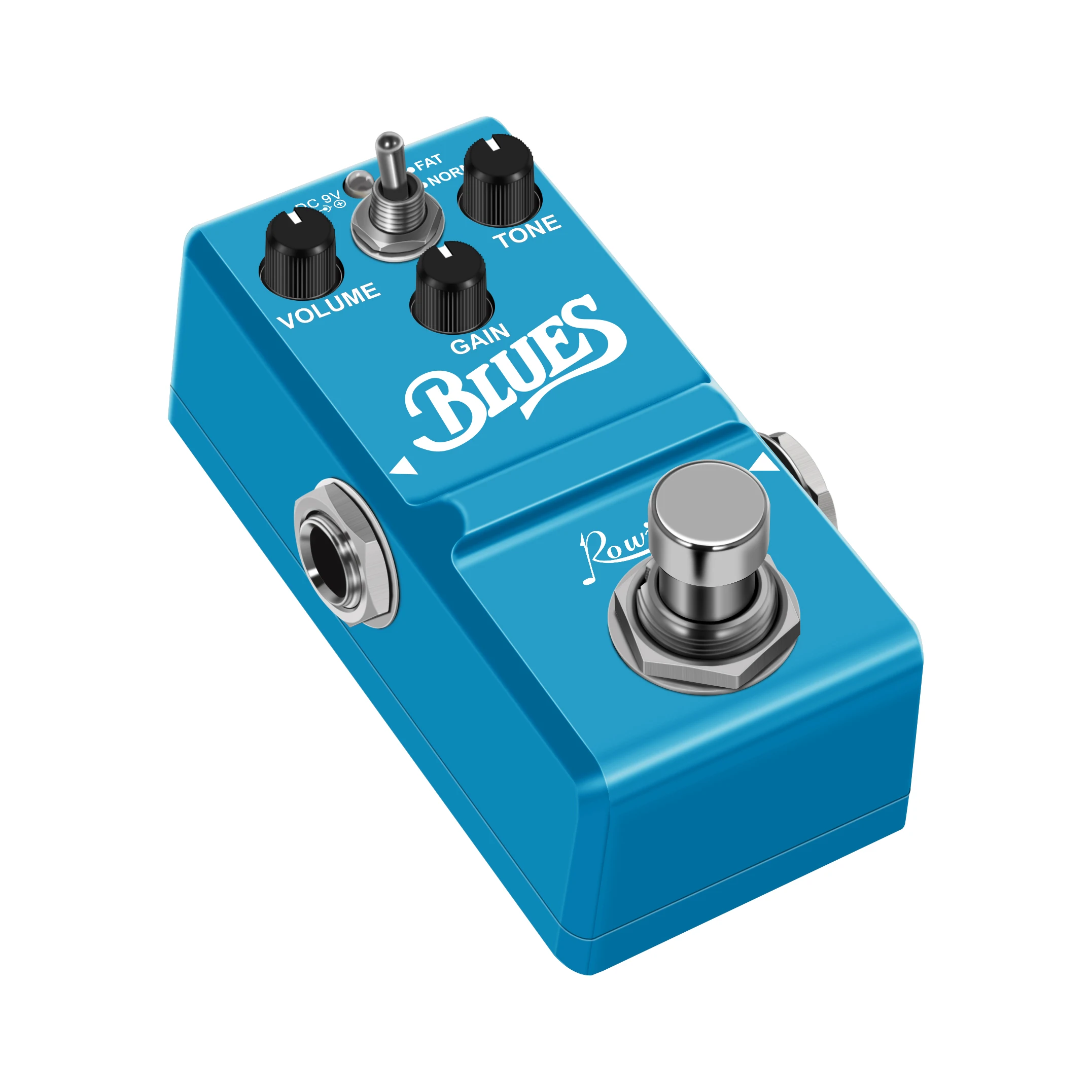 Rowin Nano Mini Blues Overdrive Guitar Effect Pedal Blues Drive Classic Blues Tone Full Metal Case Super Tiny True Bypass