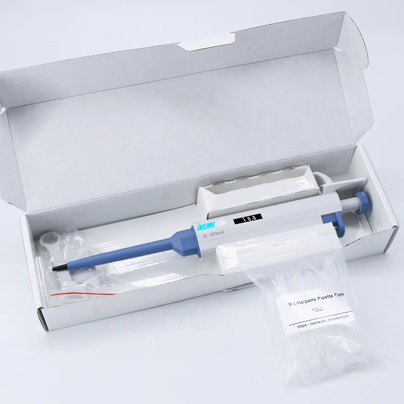 0.1-2.5ul MicroPipette Digital Adjustable Pipette Single Channel Plastic Pipeta Dropper Laboratory Pipette