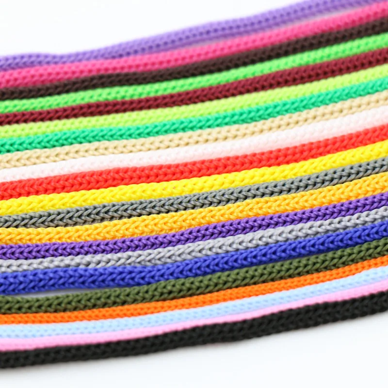 4/5/6mm PP Beam Mouth Polypropylene Rope Closing Cord Crochet Nylon Hollow Drawable Braided Hook Bag Portable Tying Rope