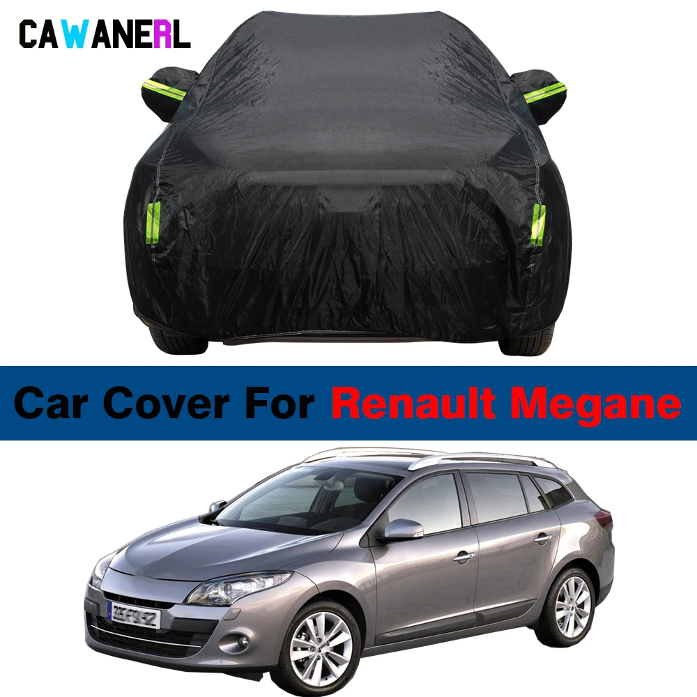 Waterproof Car Cover Anti-UV Sun Shade Snow Rain Ice Protection Outdoor Auto Cover For Renault Megane