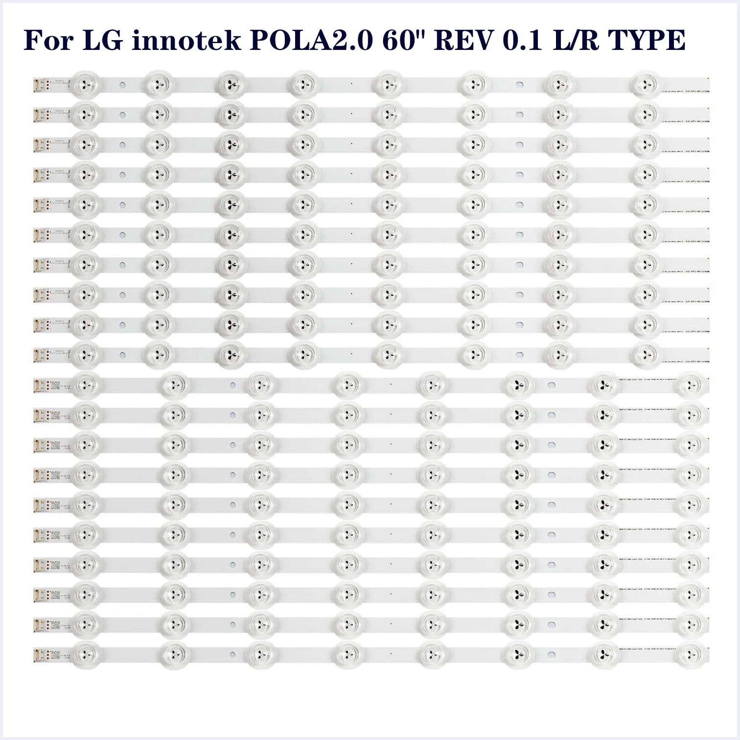 Bande de rétroéclairage LED pour LG POLA 2.0 60 pouces 60LA7400 60LN549E 60LN5400 60LN5600 60LA620S 60LA6200 HC600DUD-SLFP1