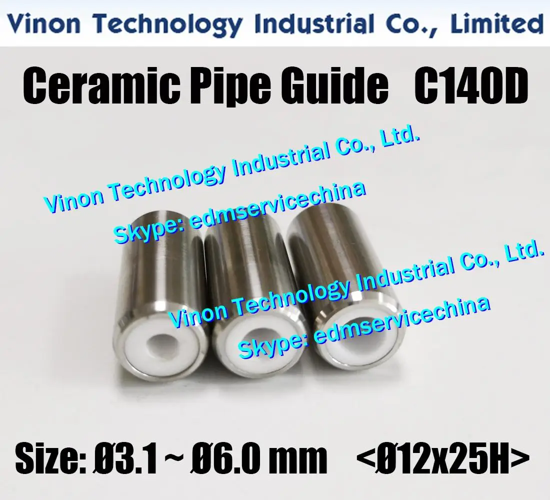 Imagem -02 - Guia Cerâmico da Broca do Tubo do Guia C140d Ø12x25h de Ø6.0 mm Baoma para Máquinas de Perfuração de Jinma Baoma Guia Pequeno do Elétrodo de Edm do Furo