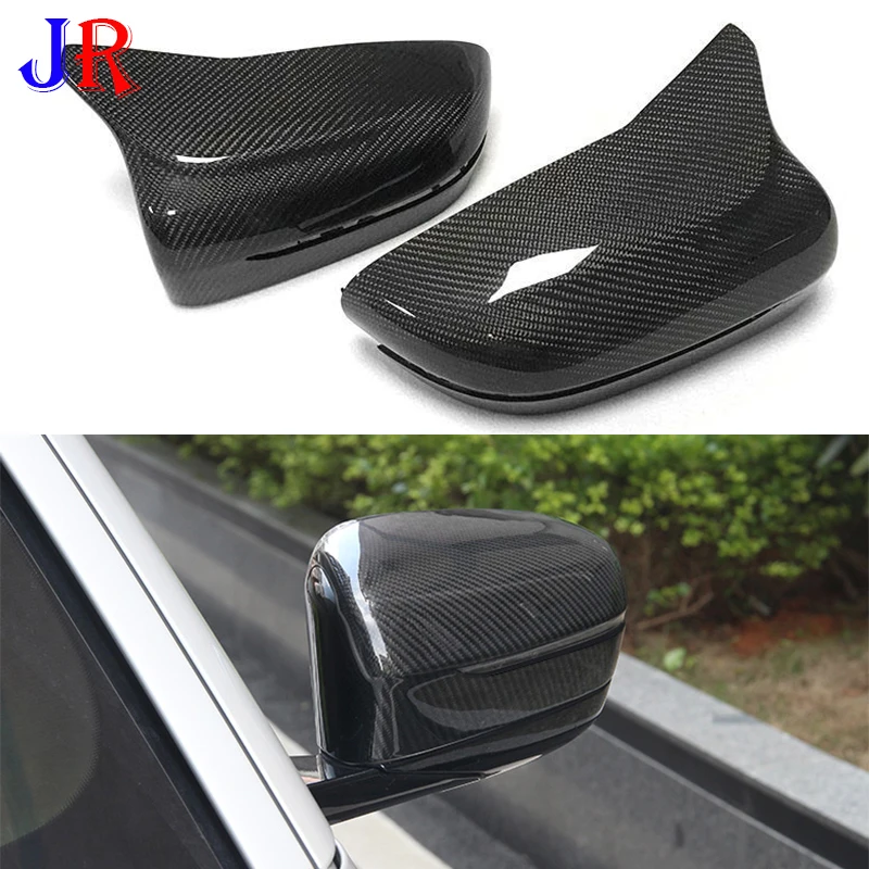 Awesome Car Side Rearview Mirror Cover For Bmw New 5 Series 2018-2020 Decoration Shell Protection Carbon Fiber Mirror Cover