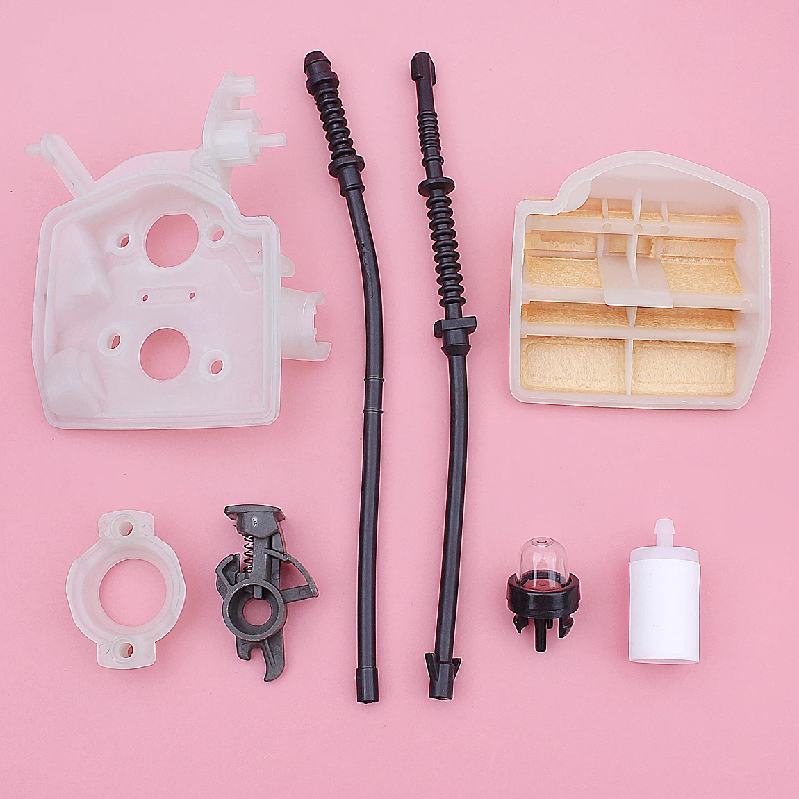 Base do Filtro de ar de Retorno de Combustível Flange Linha De Controle Kit Para Husqvarna 445 450 445E 450E Peças de Motosserra 577535101 544080803