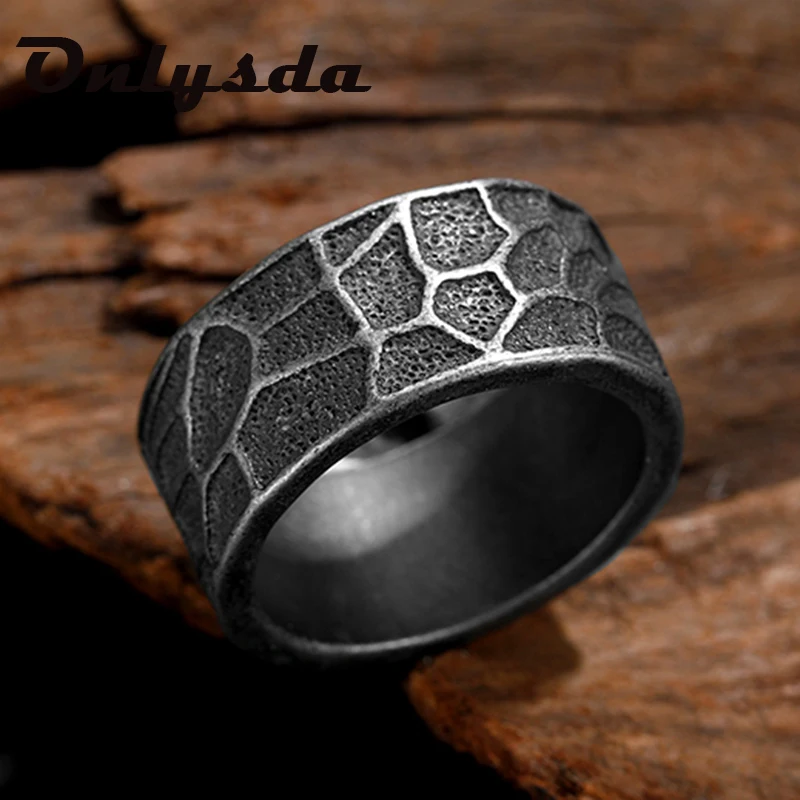 Dropshipping Cool Stuff Viking Githic Style Stainless Steel Geometry Ring Men Wedding Rings Womens Band Jewelry Boyfriend Gift