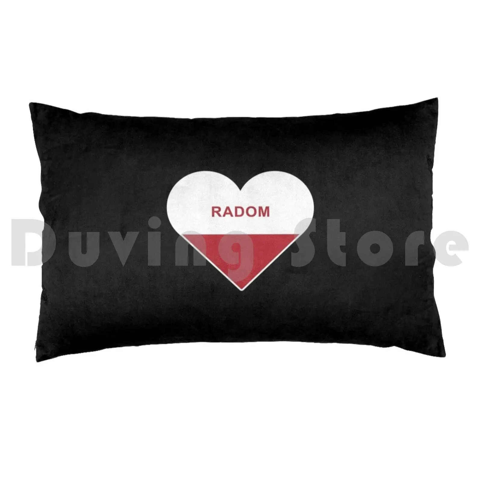 Pillow case Radom Poland Flag Radom Polska 2713 Radom Radom City Radom Map Radom Poland Radom