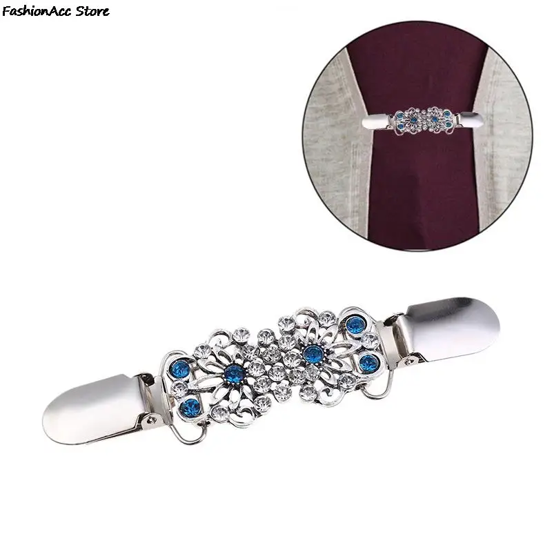 1PC Cardigan Clip Sweater Shawl Clips Keeper Collar Duck-mouth Plated Metal Clip Holder Garters Accessories Jewelry Gift