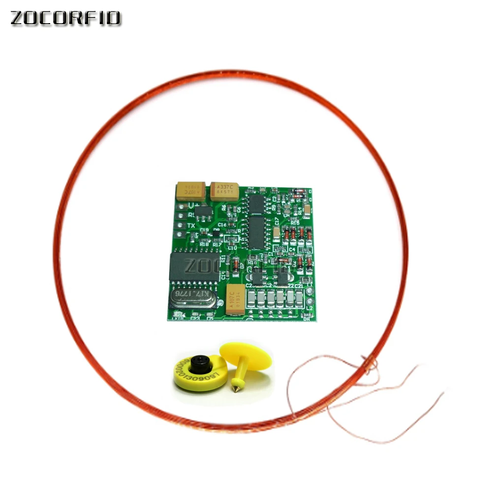 ISO11785/84 134.2Khz FDX-B Pet RFID Ear Tag Reader Module Animal Microchip Scanner None Driver Plug And Play