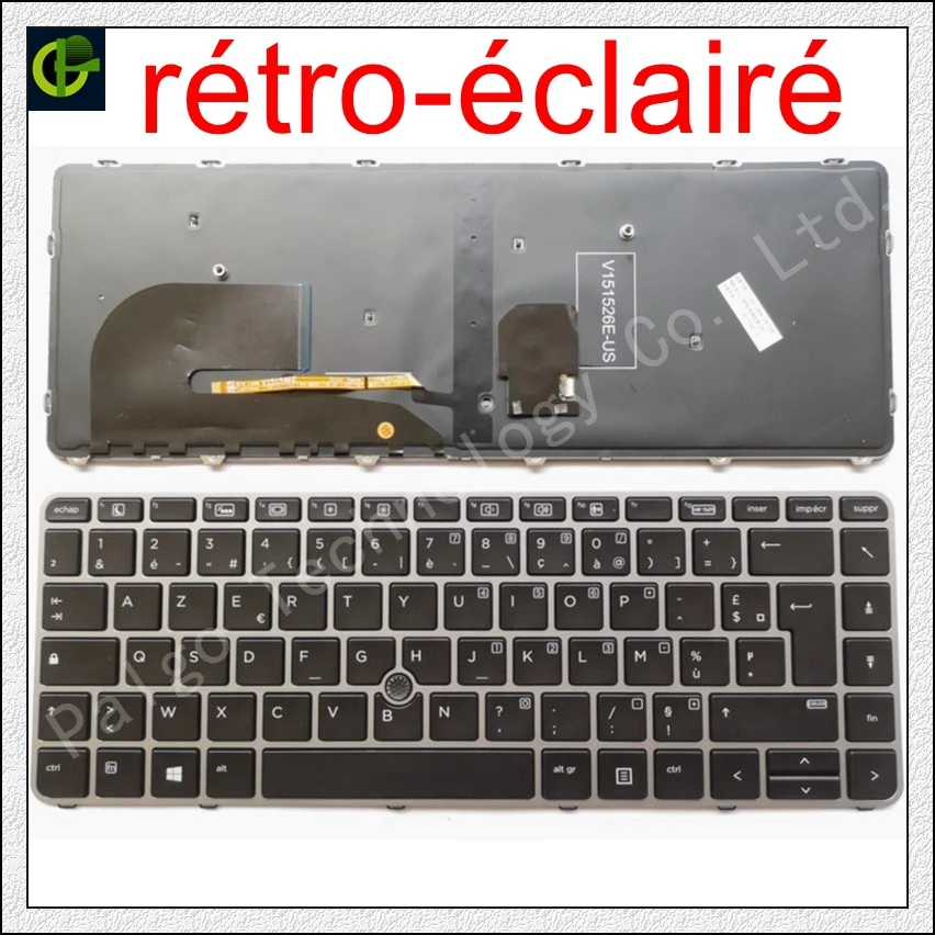 

New French Backlit Azerty keyboard for HP EliteBook 840 G3 745 G3 745 G4 840 G4 848 G4 836308-051 821177-051 NSK-CY2BV FR