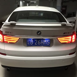 For BMW 5 Series GT F07 ABS Material Car Rear Wing Primer Color Rear Spoiler for BMW GT Style 530d 535d 535i 550i Spoiler