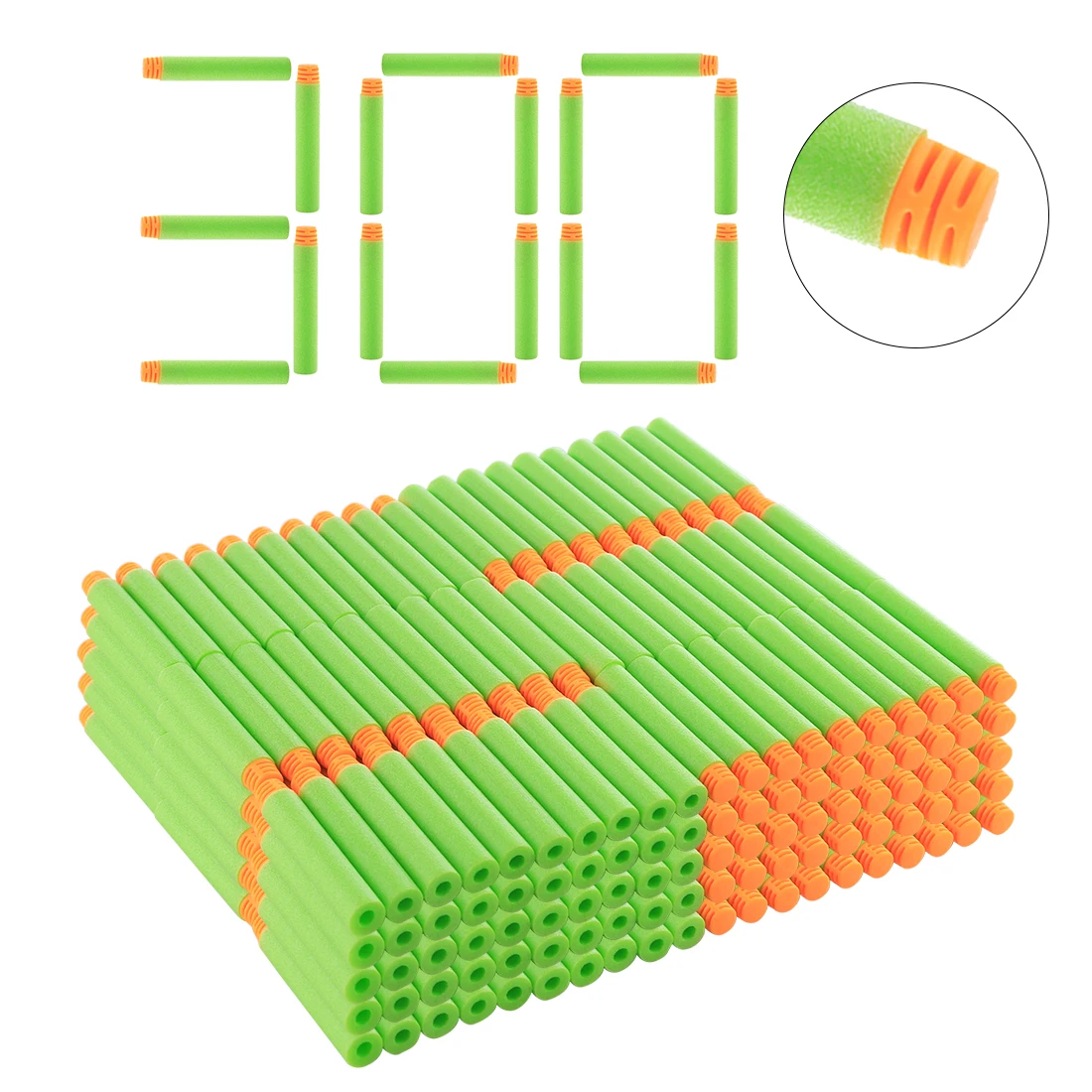 Dardos de Repuesto Compatible con Pistola Nerf Elite – 300 Unidades - imagen 5