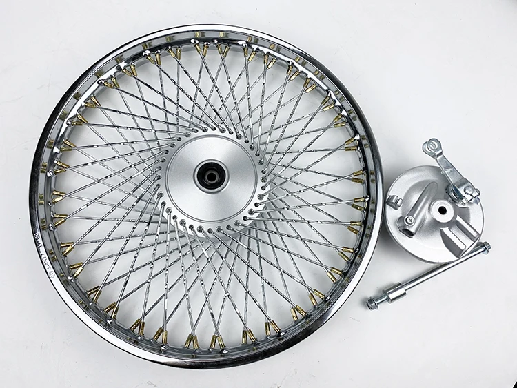 JH70 CY80 Motorcycle Front Rear Aluminum Alloy Wheel Hub Assy 72 spokes 1.40X17“  Motorbike Scooter Rims