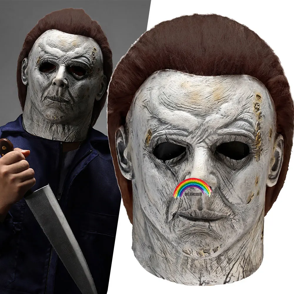 2020 Michael Myers Full Head Masks for Halloween Carnival Costume Party Costume Scary Horror Masquerade Latex Mask Horror