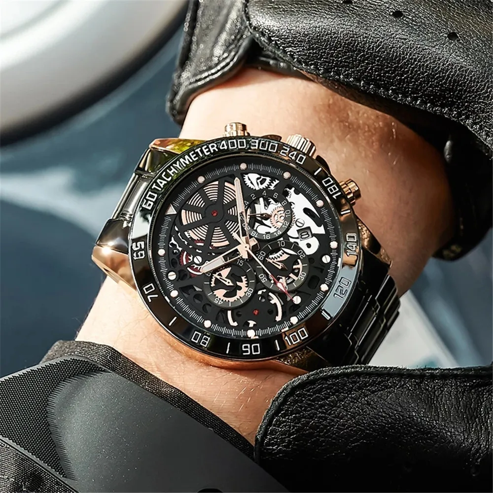 WISHDOIT orologio al quarzo sportivo Casual da uomo orologio da uomo di marca di lusso superiore cronografo luminoso impermeabile orologio da polso