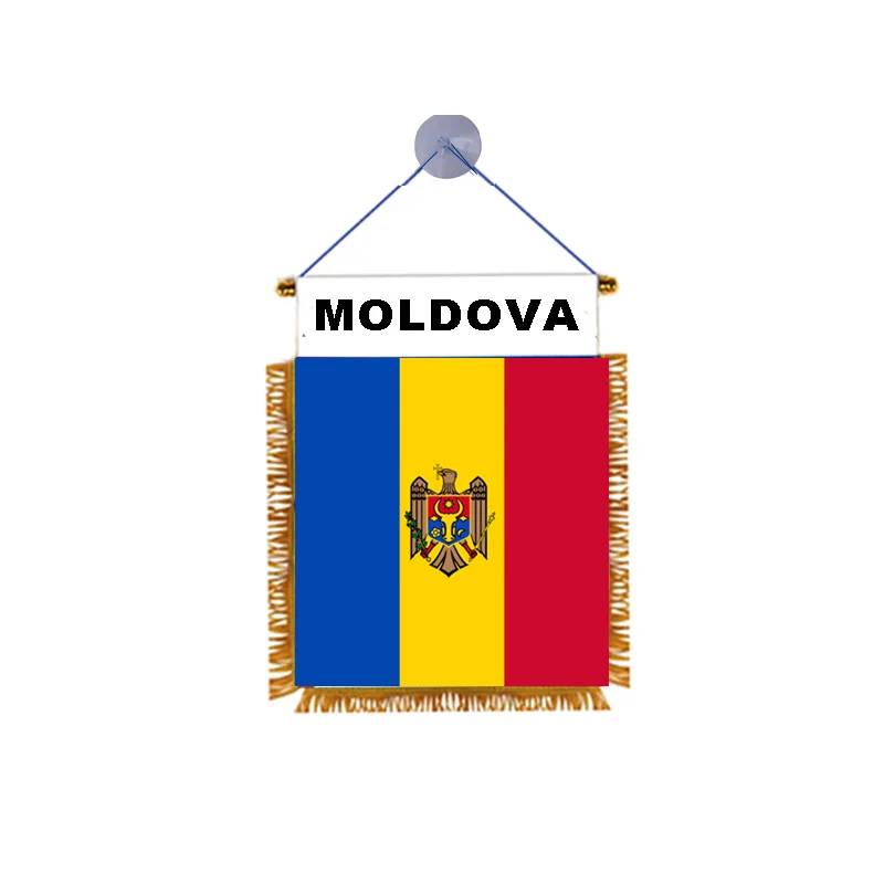 Morning Custom Moldova National Flag Car Decoration Hang Flag