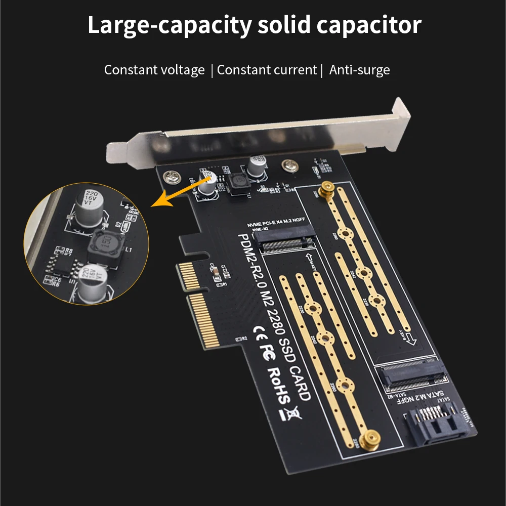 Перегородка TISHRIC с двойным интерфейсом NVME NGFF на PCIE 4x с M.2 SATA SSD твердотельный накопитель M/B, интерфейс ключа, поддержка 2230 2242 2260 2280