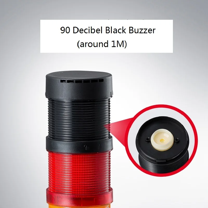 Stack Lamp Industrial Emergency Light Foldable Base LED Warning Light Tower DC12V/24V AC110V/220V/380V with Buzzer