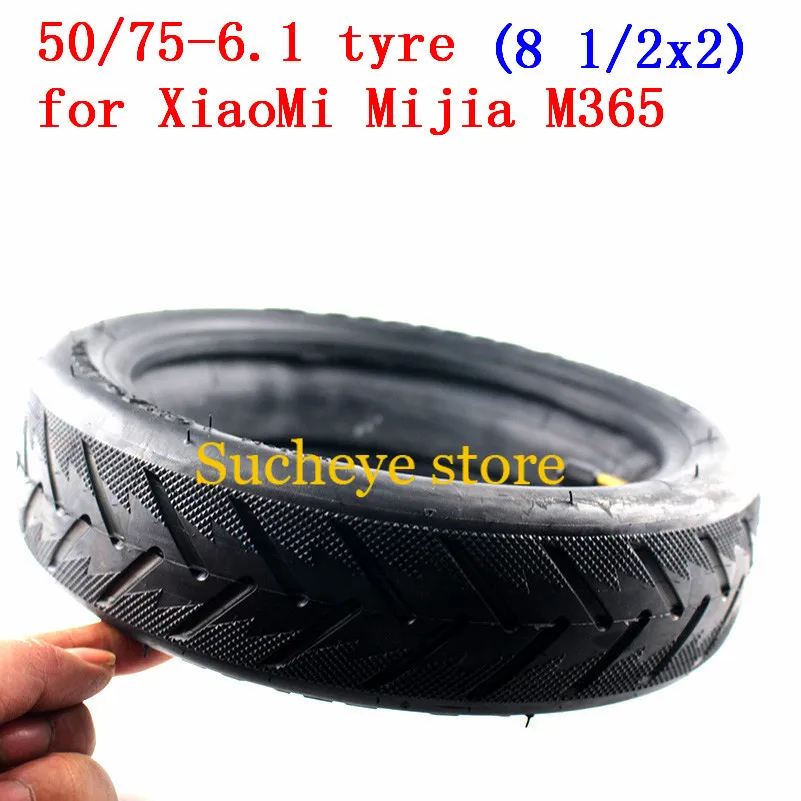 50/75-6.1 For Xiaomi Mijia M365 Electric Scooter outer Tire Upgraded Inflatable Tyre 8 1/2X2 Tube  Replacement Inner Camera