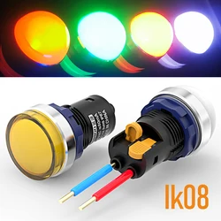 LB22SA1  IP65 IK08 Hight  Plastic Signal lamp Ball head Red Green Yellow 220v  indicator lamp  metal