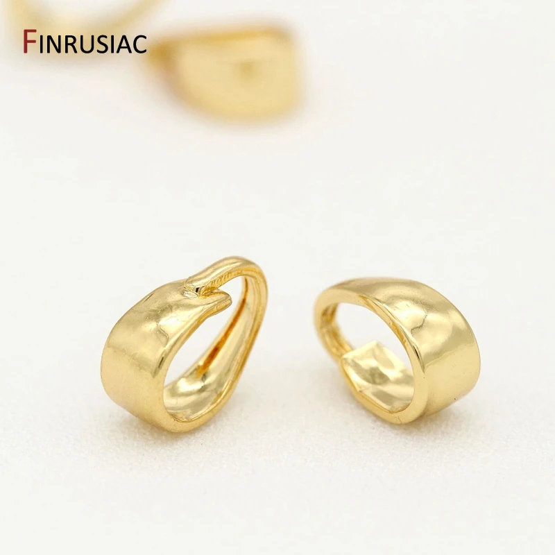 14K Gold Plated Bale Pinch Clasp For Pendant Making DIY Necklace Jewelry Making Findings