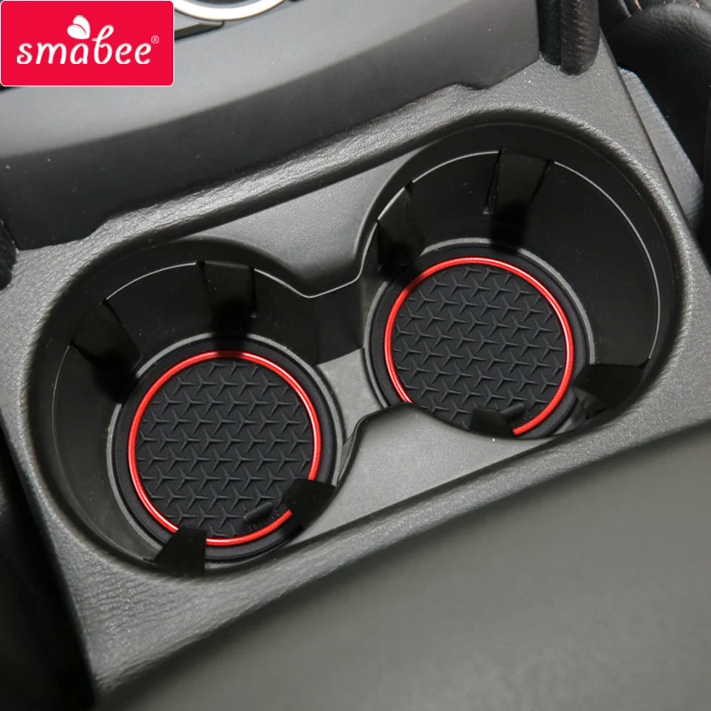 smabee Gate Slot Mat for Mazda CX-5 2017- 2022 Anti-Slip Interior Accessories Rubber Door Pad Cup Holder Non-Slip Mats