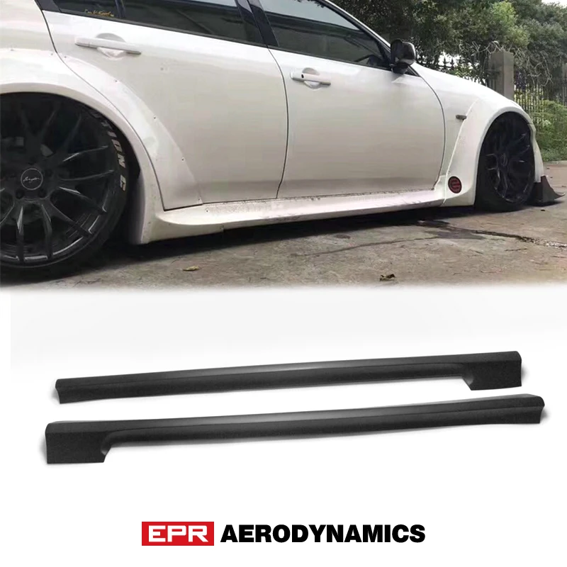 For Infiniti G37 TP Style FRP Fiber Glass Wide Body Side Skirt Fiberglass Door Step Cover Trim Tuning Sill Kit Racing Part