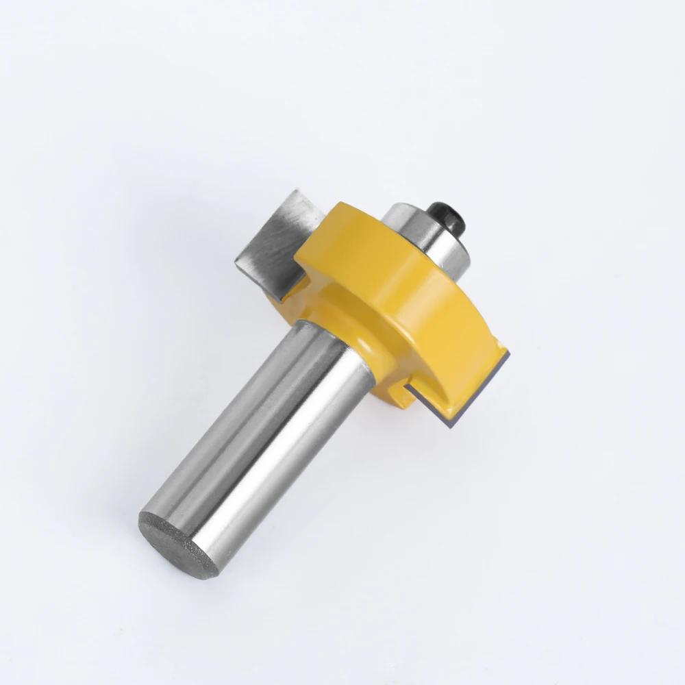2 adet 12mm 1/2 saplı Rabbet T tipi yönlendirici Bit 6 ayarlanabilir rulmanlar rabbim Tenon freze ahşap için kesici ağaç İşleme 3020