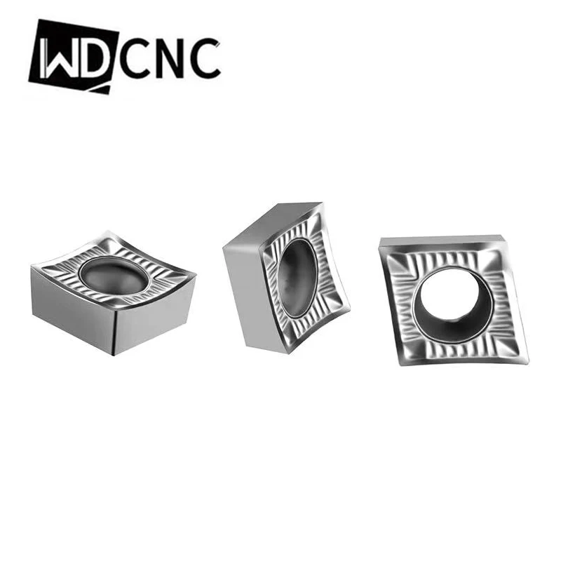 10pcs aluminum inserts carbide internal turning tool CCGT03 04 06 1204 CNC lathe cutter inserts for aluminum copper