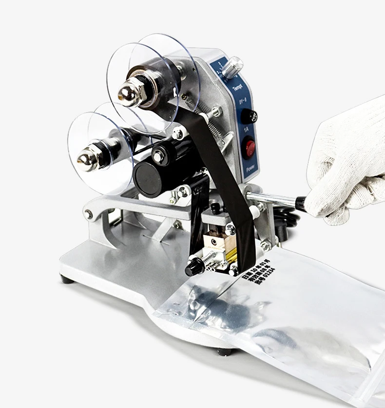 DY-8 Manuale Termico Diretto Stampaggio a Caldo Stampante di Codifica Data Nastro Coder Macchina 220V