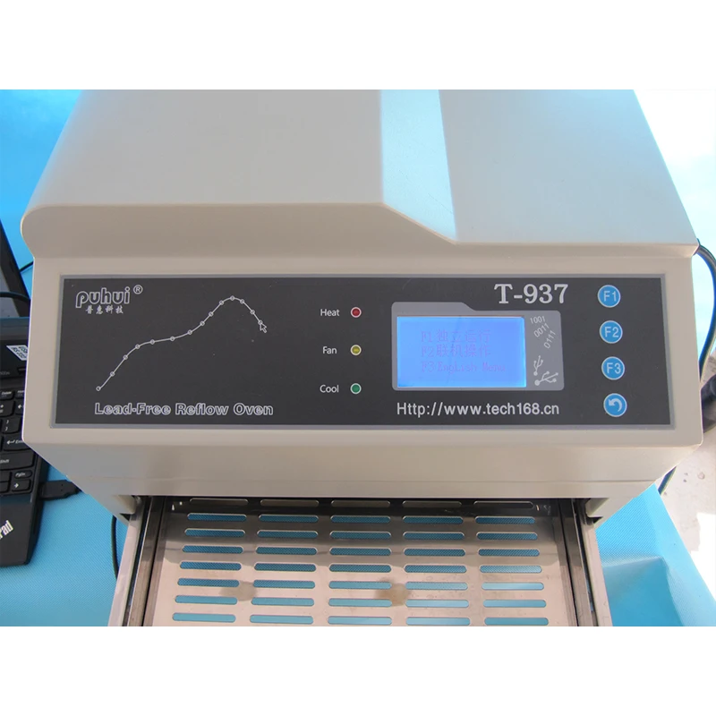 PUHUI T-937 Oven Reflow Bebas Timah 2300W Pemanas IC Inframerah Desktop Oven Solder Reflow Udara Panas BGA SMD SMT Oven Gelombang Reflow