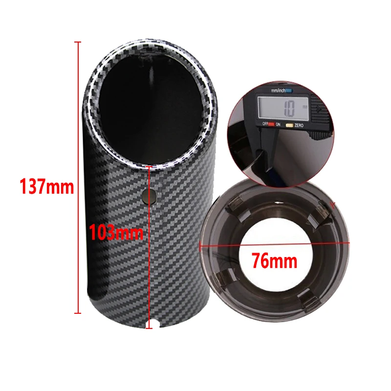 Car Exhaust Pipe Muffler Tip Cover For Audi A4 B8 A3 8V 8P A1 Q5 A5 Volkswagen VW Passat B7 CC Tiguan Car-Styling Accessories - view 2