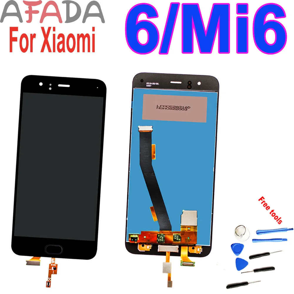 

5.15" LCD For MI 6 Mi6 M6 MI6 With Fingerprint LCD Display Screen Touch Sensor Digitizer Assembly Screen Replacement With Frame